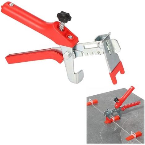QORVA-Système de Nivellement Carrelage Pince, Pince Carrelage Autonivelant, Carrelage Calle de, Nivellement pour Carrelage, Nivellement Carrelage Réutilisables, pour Carreaux Hauteur, 1 Pièces