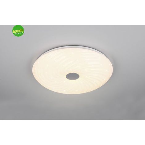 GRAVITY PLAFONIERA LED 22W 2600lm, 2700 - 6500K EFFETTO CIELO STELLATO CON TELECOMANDO MULTIFUNZIONE D. 38CM DIMMERABILE (1/2)