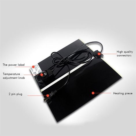 Tapis chauffant reptile thermique électrique étanche 28W taille grande Aquarium 60cm Tapis chauffant pour tortues serpents lézards PET chauffage sûr pour terrarium décoration reptile