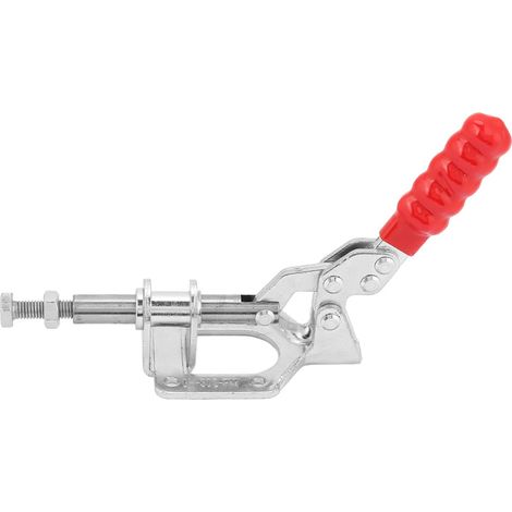 Schnellverschluss-Klemme aus verzinktem Eisen, Halteflansch mit Zug- und Druckmechanismus, Handwerkzeug GH-302-FM (1/4)