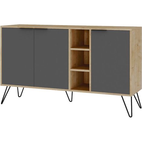 Buffet 3 nicchie e 3 ante L142 cm - Clara (1/4)