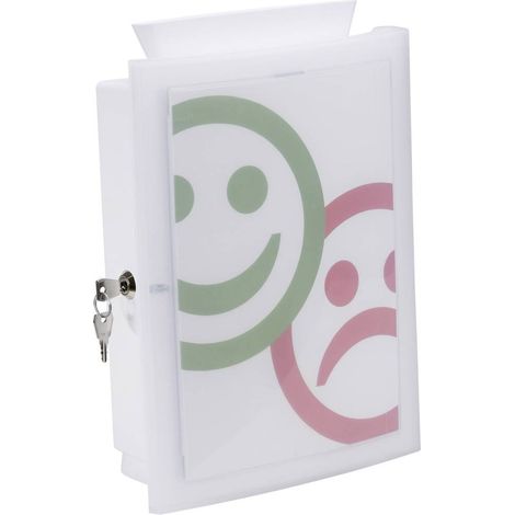 Scatola porta documenti IMAGE'IN, con chiusura a chiave, con accessori, bianco (1/4)