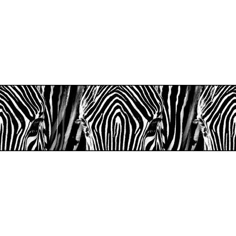 Frise auto-collante Zebra - 1 rouleau de 14 cm x 500 cm (1/3)