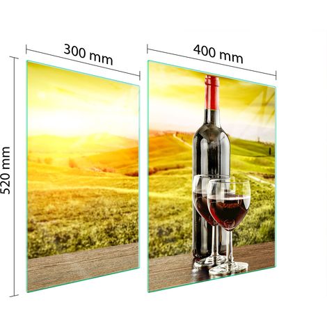 PLACA PROTECTORA DE VIDRIO PARA ESTUFA 70x52 VINO (1/5)