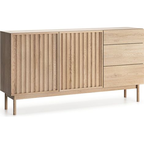 Buffet 2 ante 3 cassetti Idor marrone 84,3cm