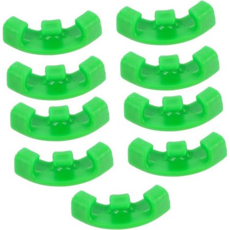 2 Ensembles Cintreuse De Plantes Jardinière Suspendue Liens Végétaux Pinces À Plantes pour Plantes Grimpantes Attaches De Câble Filet Végétal Pôle Plastique Green 10 Pièces 2-DOU