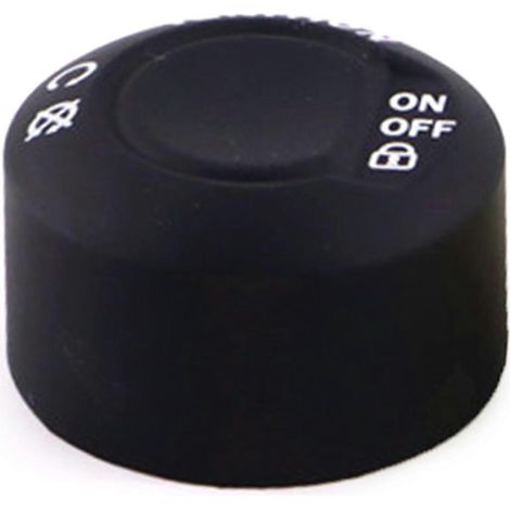 Accesorios para motocicletas Tapas para botones de arranque y parada con una llave para motocicletas Cubierta protectora para interruptor de arranque con una llave negra (1/5)