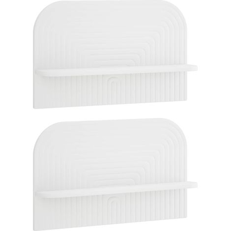 Wall Shelf 2 pcs White 60 x 13.5 x 37.5 cm Engineered Wood vidaXL (1/5)