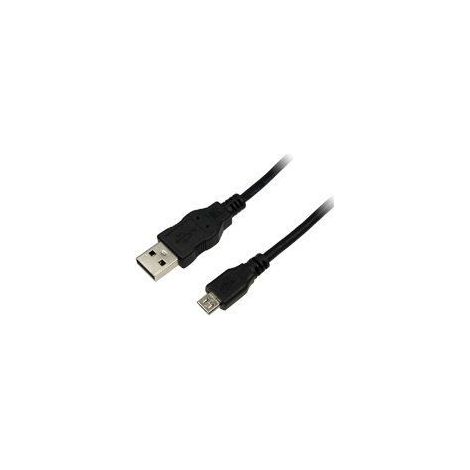 LogiLink 3m USB A-USB Micro B cable USB USB 2.0 Micro-USB B Negro (1/2)