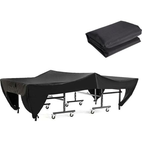 Housse Table Ping-Pong, Housse De Table De Tennis De Table, ImperméAble, Contre Neige Pluie UV pour Intérieur Et Extérieur, 280 x 153 x 73cm (1/4)