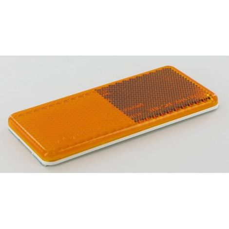 Catadioptre rectangle orange 94x44mm autocollant HELLA 8RA003326041 (1/3)