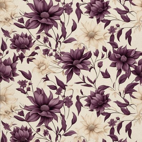 Tissu d'extérieur décoratif Oxford - Motif floral I DX5136 (1/5)