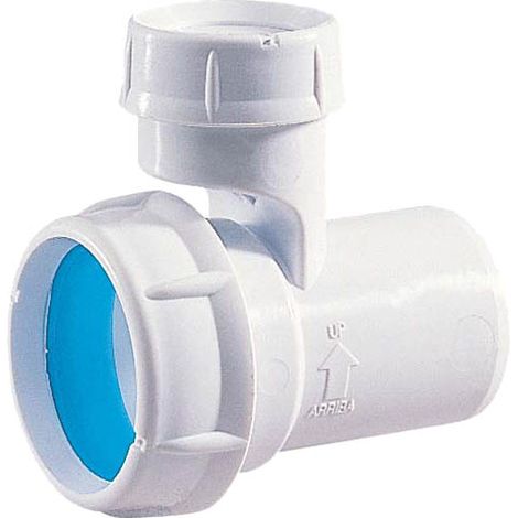 Nicoll – Soupape anti vide Ø40 à visser – Évite le désiphonage du réseau d'évacuation – Écrous ergonomiques pour montage rapide sans outil
