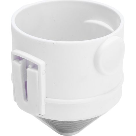 Filtre à café portable pliable en acier inoxydable, filtre à café manuel ultra fin, blanc (1/5)