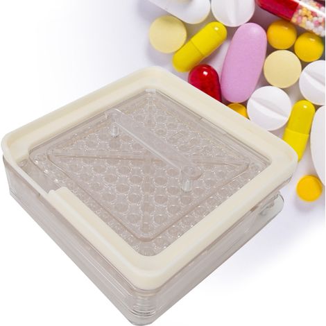 Machine de Remplissage de Capsules 100 Trous - Plaque Transparente pour Capsules Vides