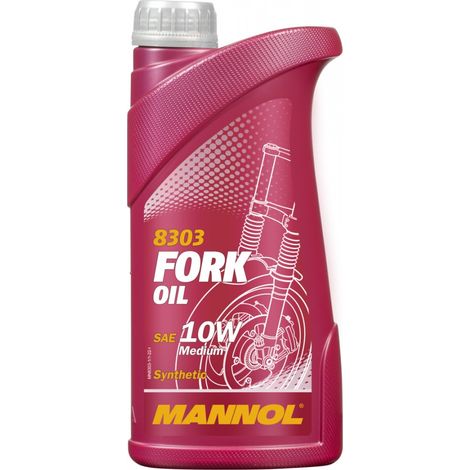Olio per forcella Mannol 10W 1L per moto, scooter, adventure e cross. (1/2)