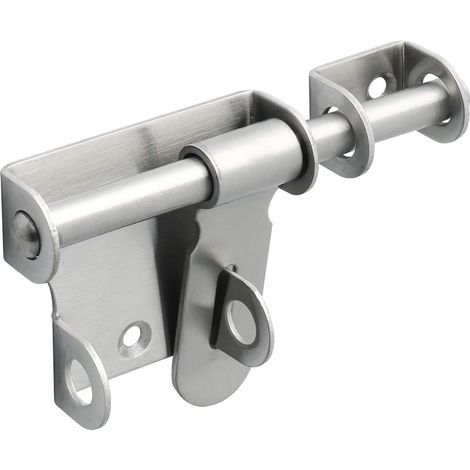 Interior door lock, 12cm sliding exterior door lock, brushedHigh quality, the ideal choice for families. (1/5)