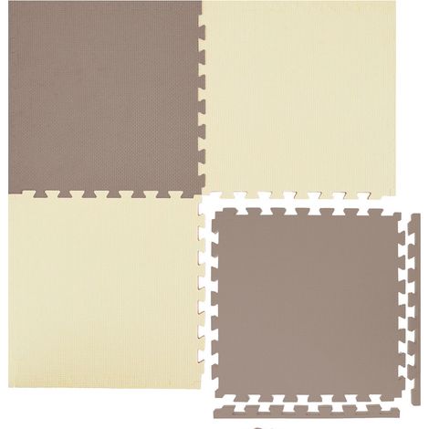 2,4 cm Tappetino Palestra - 1m² Tappeto Fitness - 4 Tappeti 50x50 Difetti Ottici (1/5)