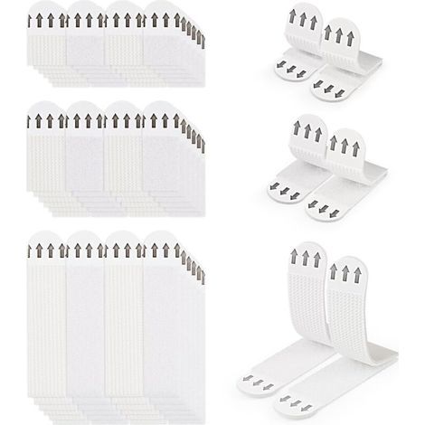 BUNTHAUS 36 Paires (72 Bandes) Languettes Accroches Tableaux sans Percer Bandes de Suspension pour Photos Languettes Accroches Bandes AdhéSives Tableaux Fixation sans Dommage Bandes de Cadre Mural (1/5)