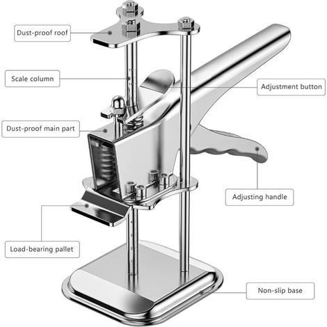 Gato hidráulico de brazo manual, 2 piezas, herramienta de sujeción de precisión con escala, brazo de acero inoxidable, elevador de puertas y gabinetes, gato para puertas, ventanas y gabinetes. (1/3)