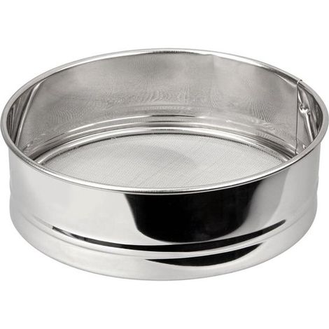 Colador de cocina de acero inoxidable ultrafino，Acero inoxidable，Plateado，Colador de muestreo，Colador de laboratorio，20 x 5 cm (1/5)