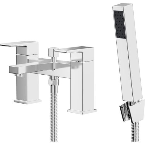 Wholesale Domestic Tide Polished Chrome Bath Shower Mixer Tap with Shower Kit (1/5)