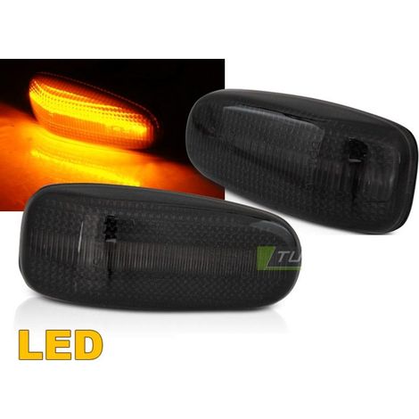 Paire Clignotant Repetiteur Mercedes CLK W208 1997 a 2002 Fume LED-34478637 (1/3)