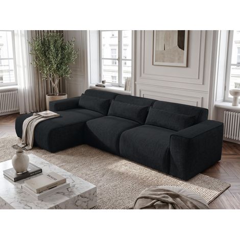 AX LIVING Wohnlandschaft mit Schlaffunktion Ruyam Ecksofa Anthrazit L (1/5)