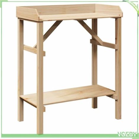 Table de rempotage - FAFEICY - 4012187 - Bois de pin massif - 75 x 40 x 90 cm - Intérieur & extérieur (1/5)