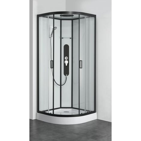 Cabine de douche VANDERA 90x90x225 cm montage rapide (1/4)