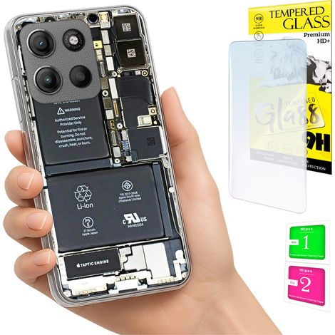 Funda para Motorola Moto G15 / G15 Power, carcasa trasera + cristal (1/5)