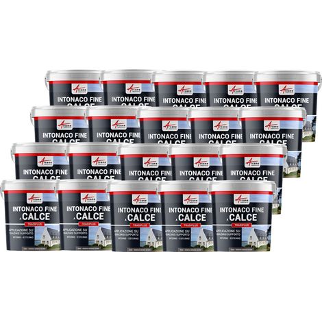 Intonaco a base di calce per decorazione interna ed esterna - TRADIPLUS - 20 x 15 kg Genova - Grigio Scuro - ARCANE INDUSTRIES