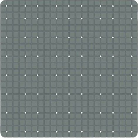 Trade Shop - Rutschfeste Matte aus PVC für Badewanne und Dusche, 52 x 52 cm, Grau, 79767 - (1/2)