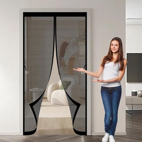 Rideau Moustiquaire Magnétique 107 x 103 cm Anti-Moustiques (1/5)