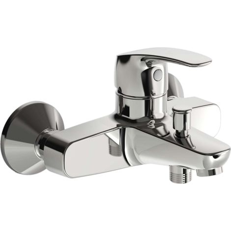 Hansa Pinto - Miscelatore monocomando a muro per vasca da bagno, cromato 45112183 (1/2)