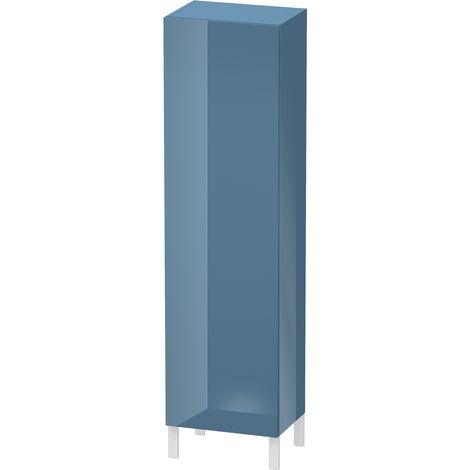 Duravit L-Cube Armario alto, anchura 500mm, profundidad 363mm, 1 puerta, bisagra derecha, color: Laca de alto brillo Stone Blue - LC1181R4747 (1/4)
