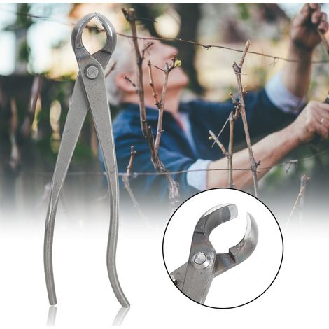 Ciseaux de jardin multifonctions en acier au carbone à long manche, outil de taille pour bonsaï (1/5)