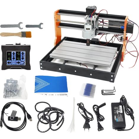 Routeur CNC, fonctionnement 3 axes, contrôleur hors ligne, Avec contrôle tactile-c, 20w laser ajouter (1/2)