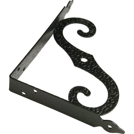 HERRAJE RUSTICO escuadra rustico artistica 150-115 negro , (1/3)