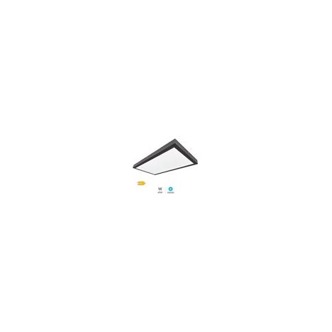 Panel superficie LED rectangular Kisongo 40W 6000K Negro