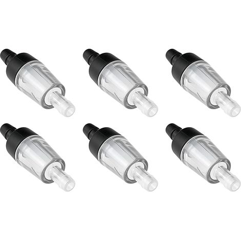 Pack of 30 check valves for air pumps, 4 mm diameter, 43 x 13 mm, for aquariums, black (1/5)