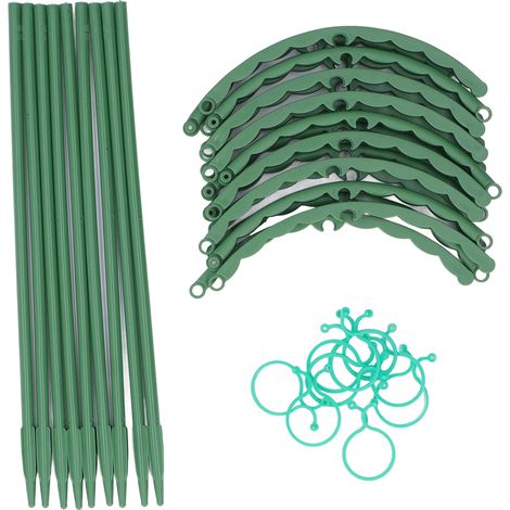 3 Supports de Plantes en Plastique 25cm pour Tomates et Fleurs - Accessoire de Jardinage (1/5)