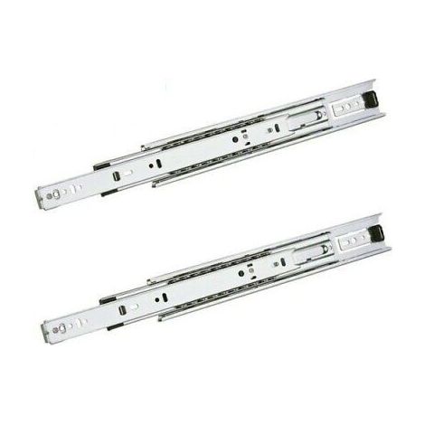 Guide scorrevoli per cassetti portata 45kg estrazione totale a cuscinetto dimensione disponibile: profondità 250 mm