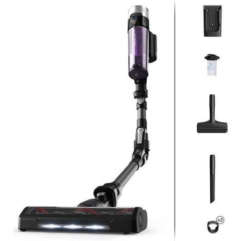 Rowenta – Aspirateur balai sans sac 100AW – Autonomie 45 min – Temps de charge 4h – Capacité 0,4 L – Niveau sonore 83 dB - RWRH2038WO (1/10)