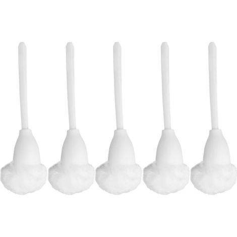 5 brosses WC, blanc, pour salle de bain et nettoyage profond (1/5)