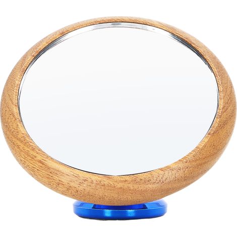 Miroir d'observation du débit de café en noyer, rotatif à 360°, miroir bleu pour visualisation de l'extraction