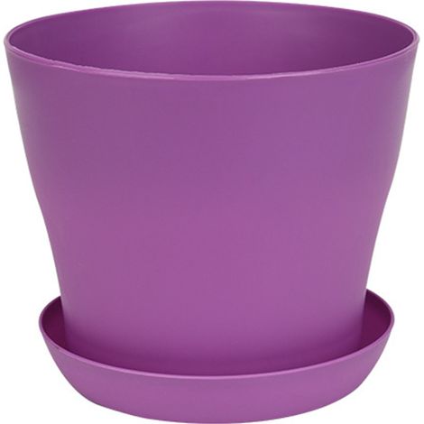 Godet Plastique - 12 Pièces - Diamètre Haut 10,2 cm - Hauteur 8,6 cm - Fond Percé avec Soucoupe - Pour Plantes Intérieures Extérieures Jardin Bureau (1/5)