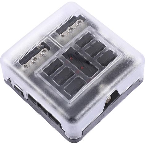 6 Voies Boîte à Fusibles Automobile en Plastique 100a 32v (1/5)