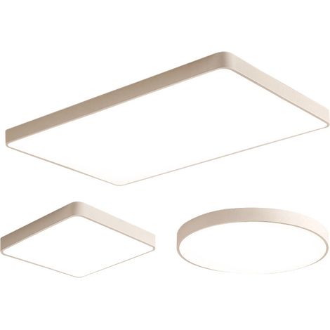 24W salle de bain chambre à coucher LED plafonnier blanc naturel cuisine ip44 lampe à écran plat salon couloir garage intérieur lumière forte 30cm blanc rond