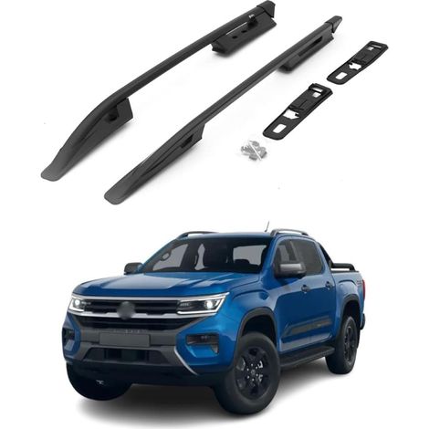 TURTLE kompatibel mit Volkswagen Amarok (Nf) 2022-2025 Dachreling Falcon Schwarz (1/2)